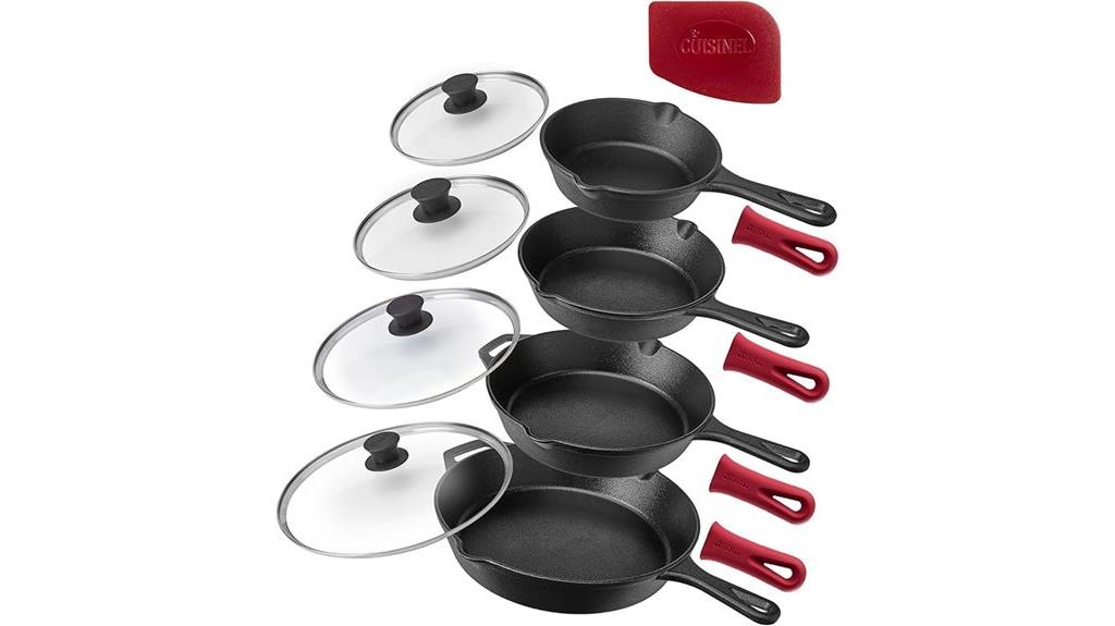 cast iron skillet set