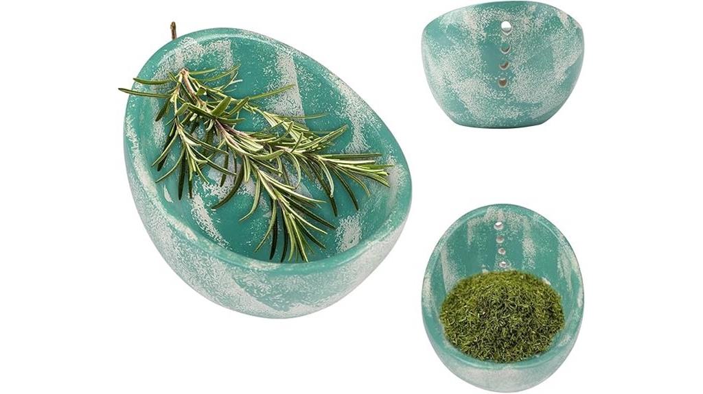 ceramic herb stripper bowl