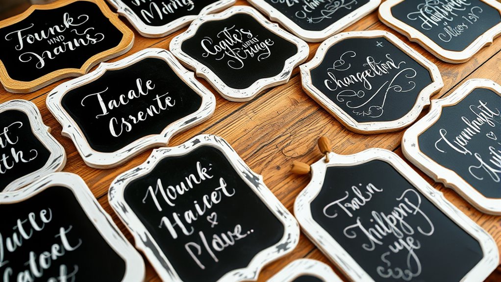 chalkboard signs for events