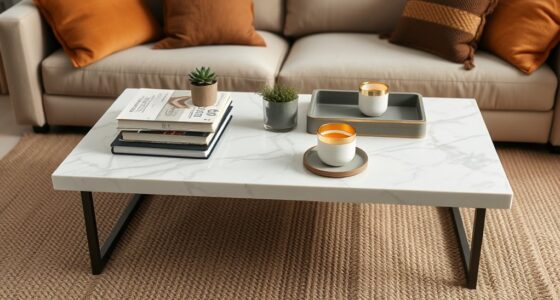 chic coffee table styling