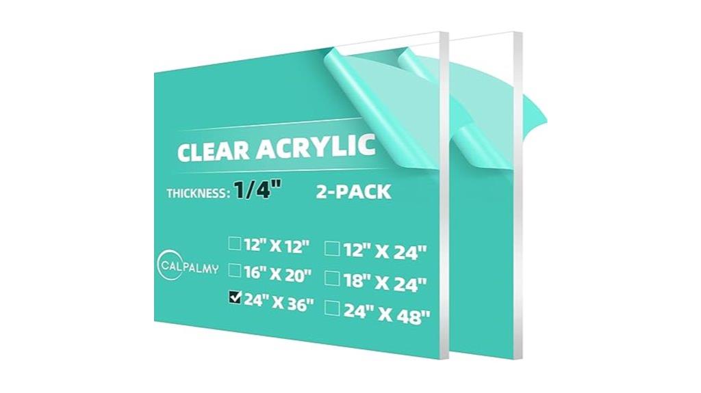 clear acrylic sheets pack
