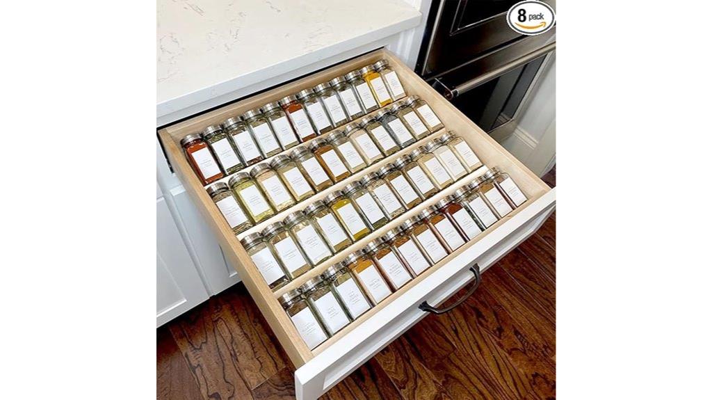 clear four tier spice organizer