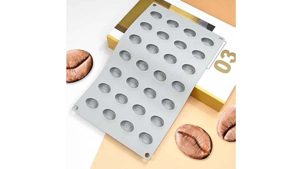 coffee bean shaped silicone mold