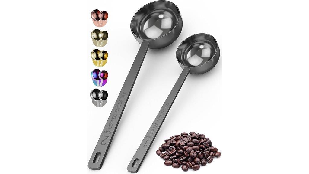 coffee scoop set with measurements