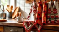 coffee themed kitchen linens