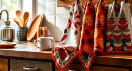 coffee themed kitchen linens
