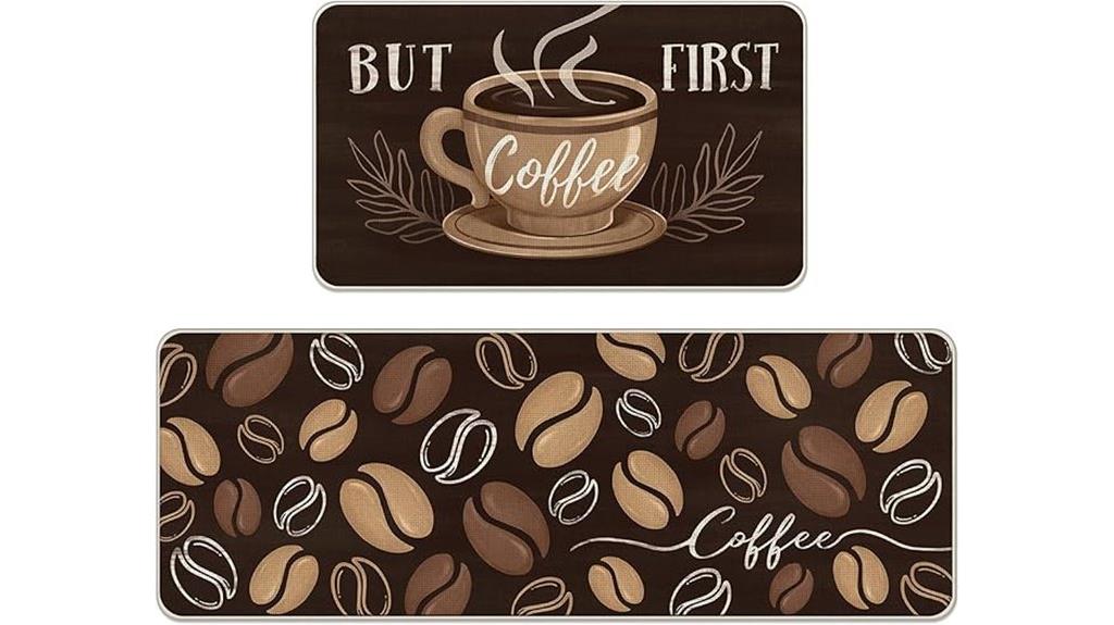 coffee themed kitchen rugs