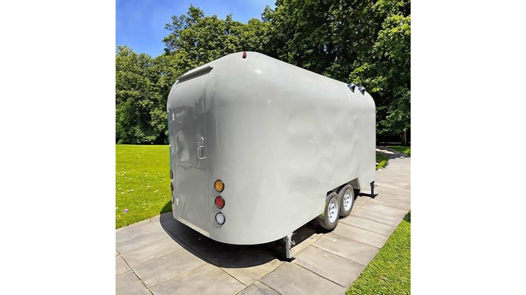 coffee trailer with lights