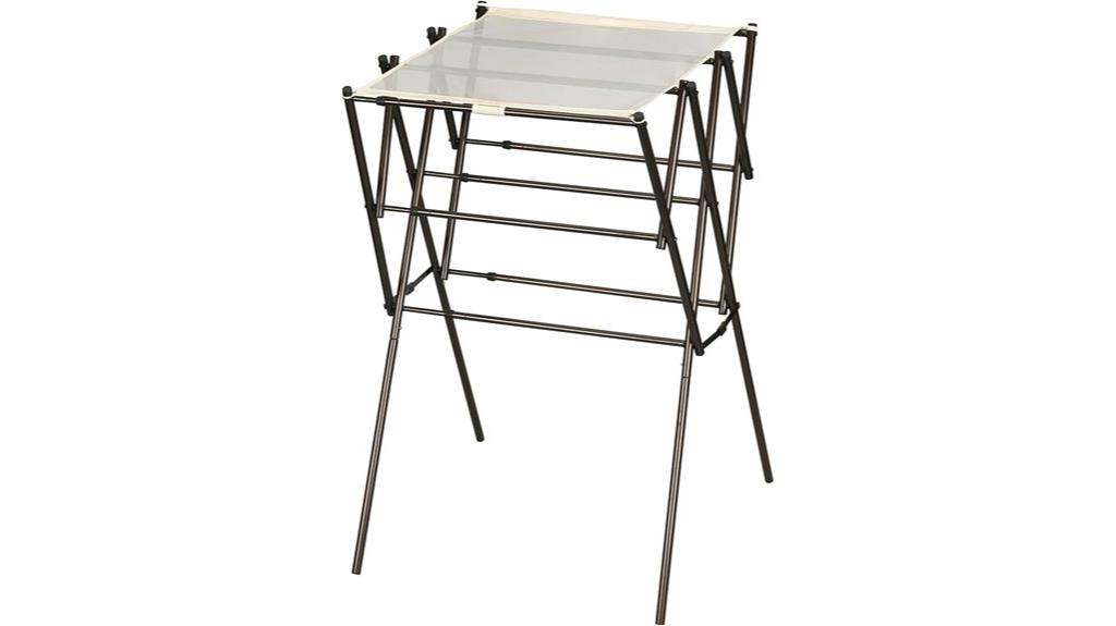 collapsible metal drying rack
