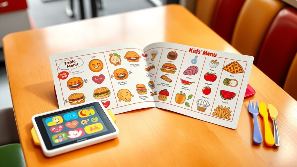 colorful interactive kids meals