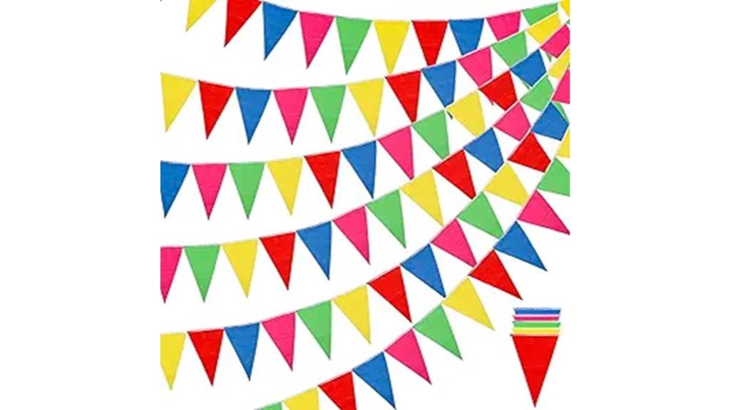 colorful pennant banner flags