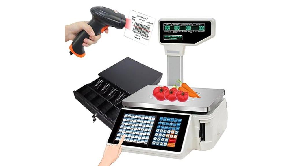 commercial 30kg barcode scale