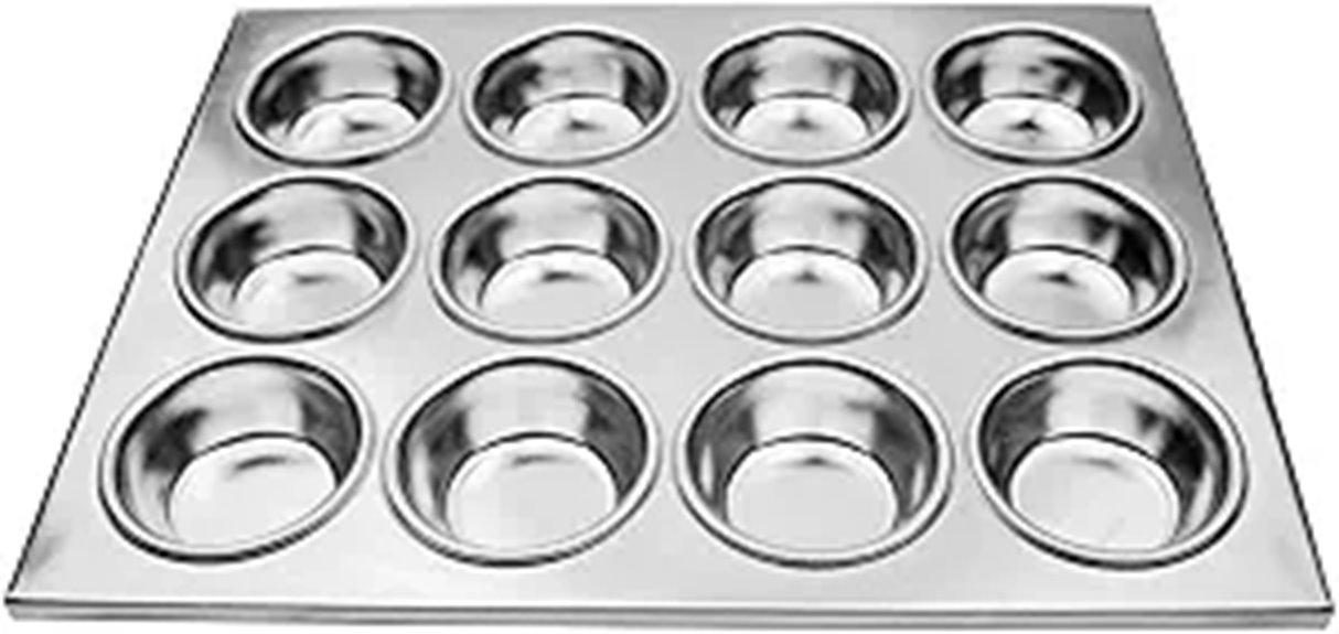 commercial aluminum 12 cup muffin pan