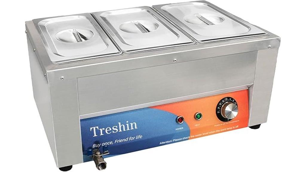 commercial food warmer with thermostat