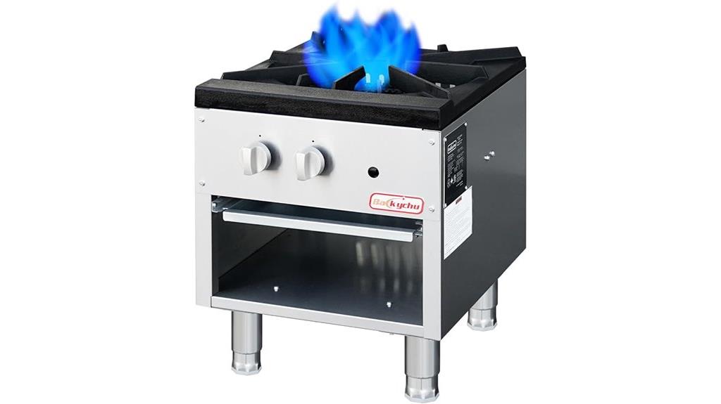 commercial gas stove cabinet