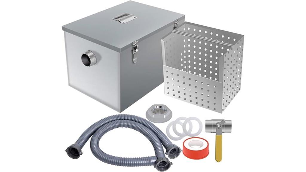 commercial grease trap capacity