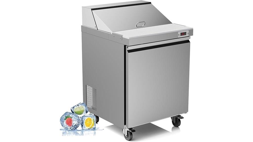commercial sandwich prep table