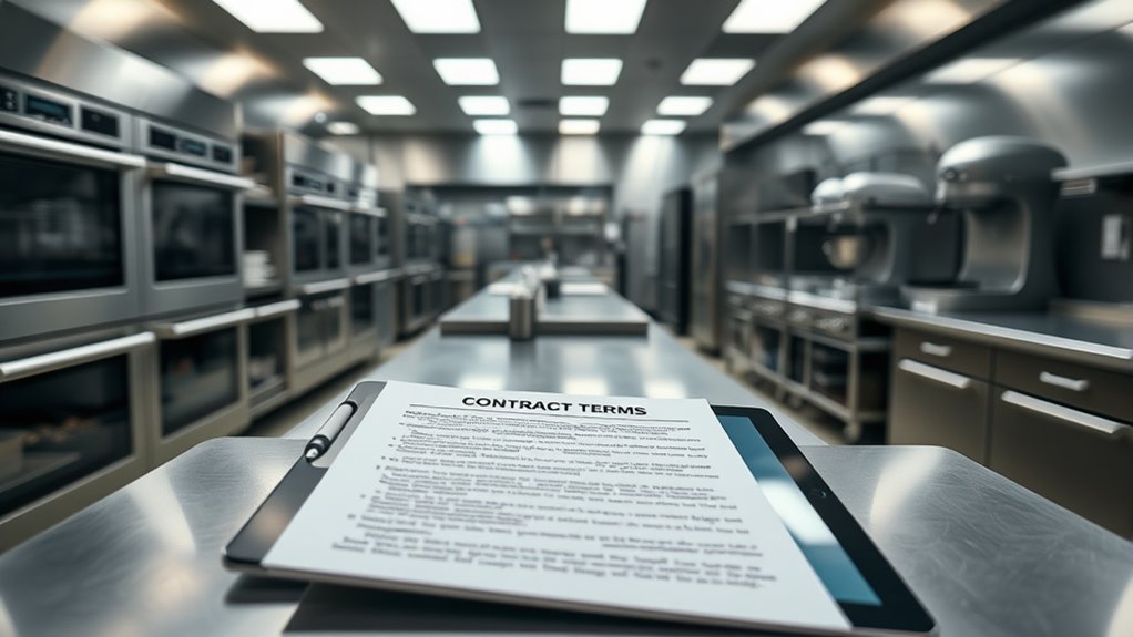 commissary kitchen contract details