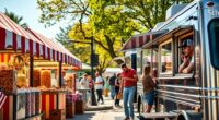 comparison of snack stands versus food trucks