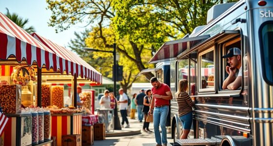 comparison of snack stands versus food trucks