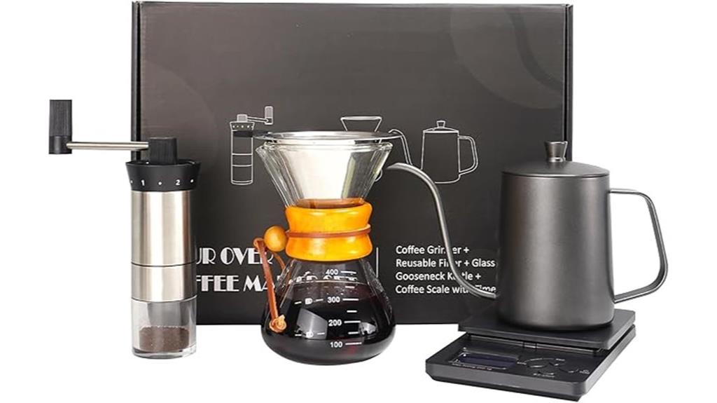 complete manual coffee brewing kit