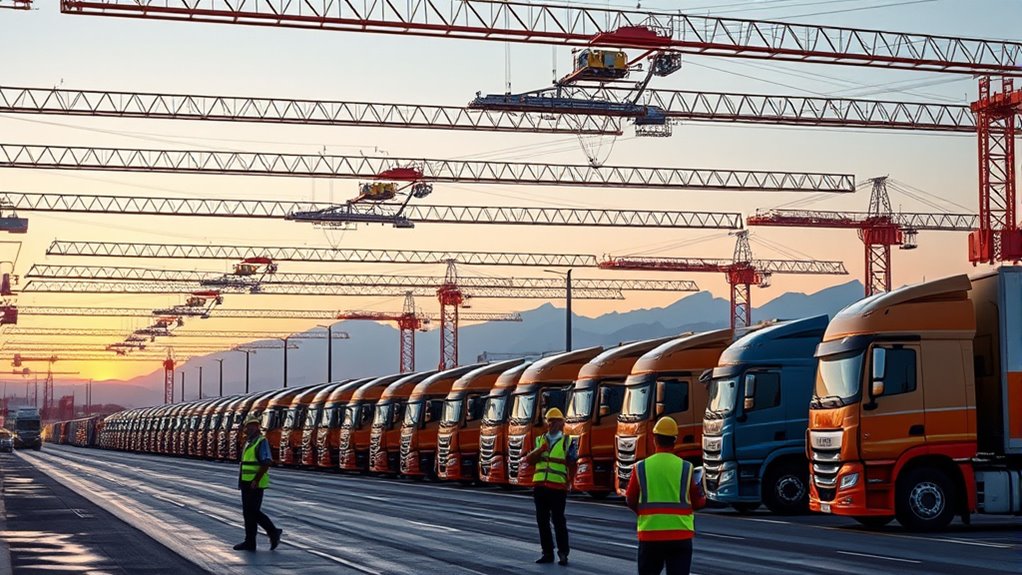 coordinating multiple truck fleets