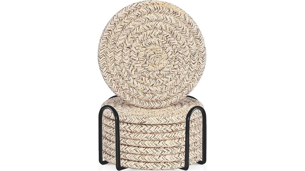 cotton absorbent coaster set