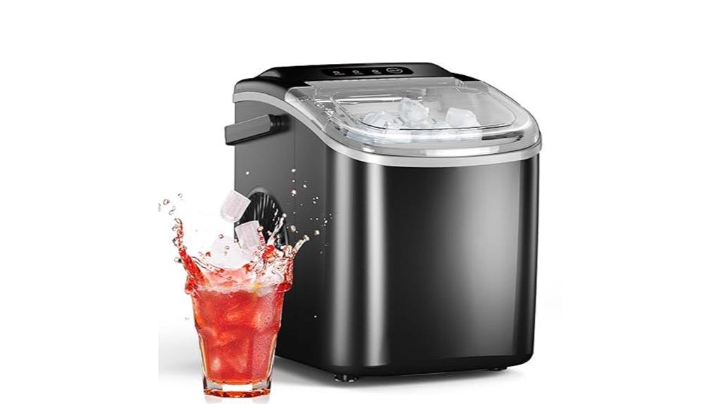 countertop ice maker with scoop