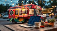 create a dynamic food truck website