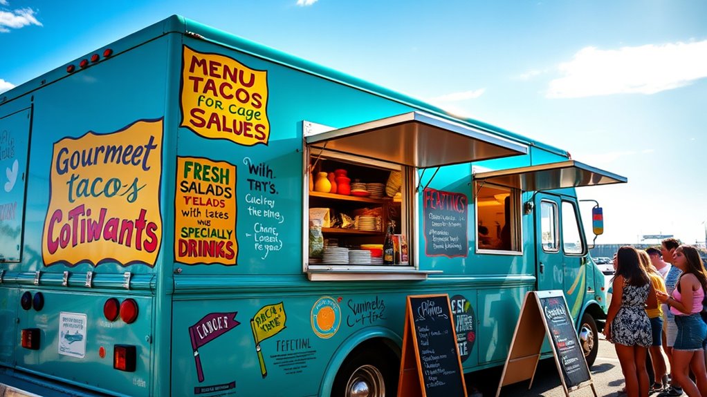 create appealing competitive menu