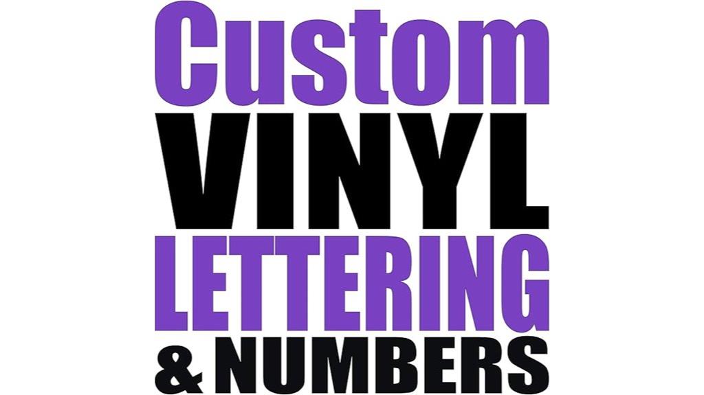 custom colored vinyl letters