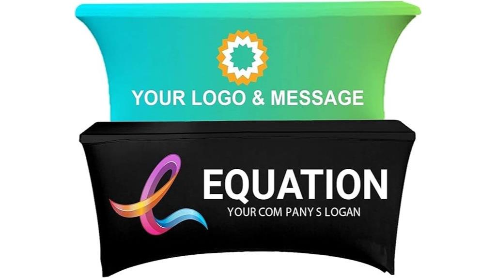 custom logo spandex tablecloth