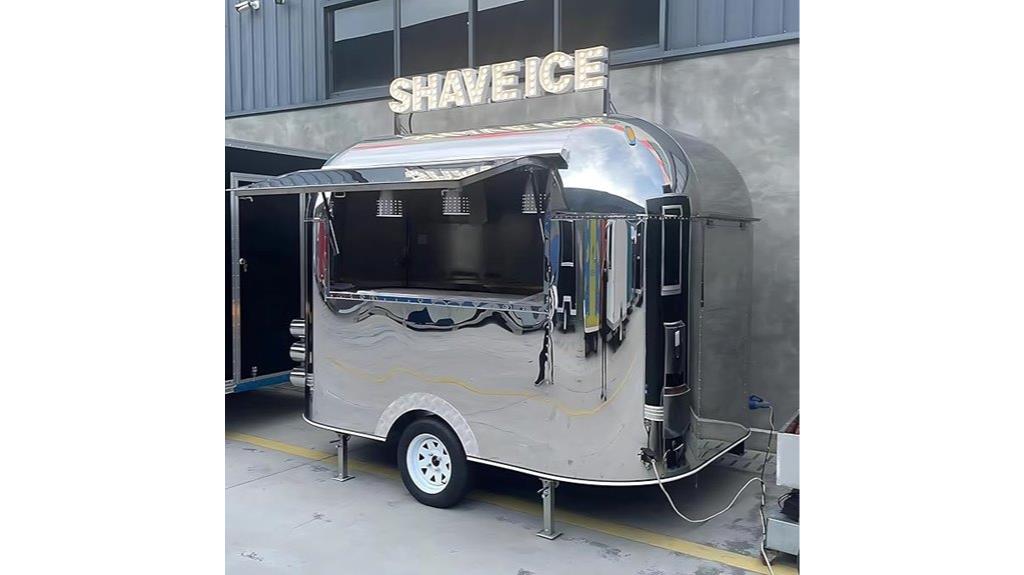 custom mirror food truck