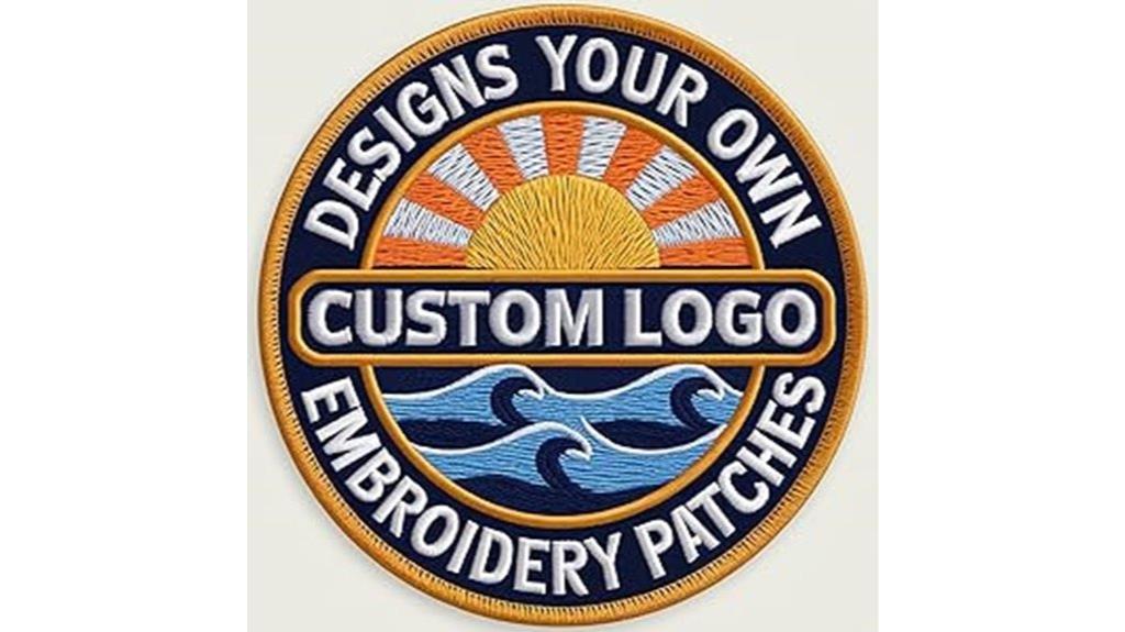 custom shape embroidered patches