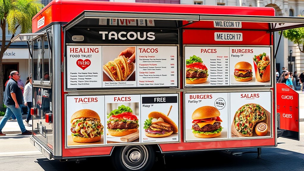 customizable durable outdoor menu