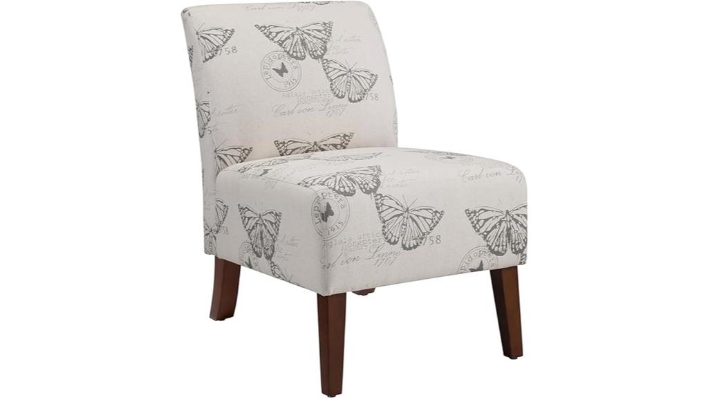 dark espresso linen chair