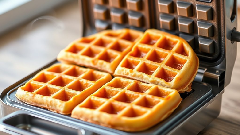 deep waffle plate capacity