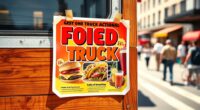 design attractive food truck flyers