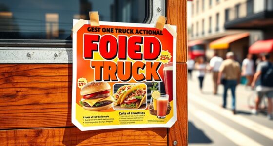 design attractive food truck flyers