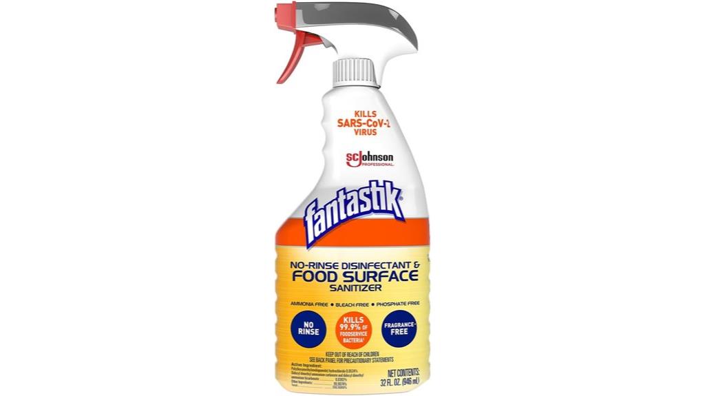 disinfectant food surface sanitizer
