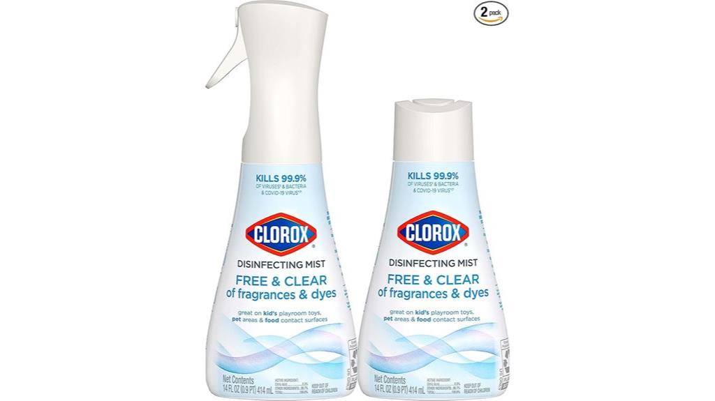 disinfectant spray with refill