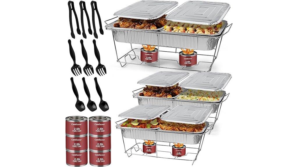 disposable buffet serving set