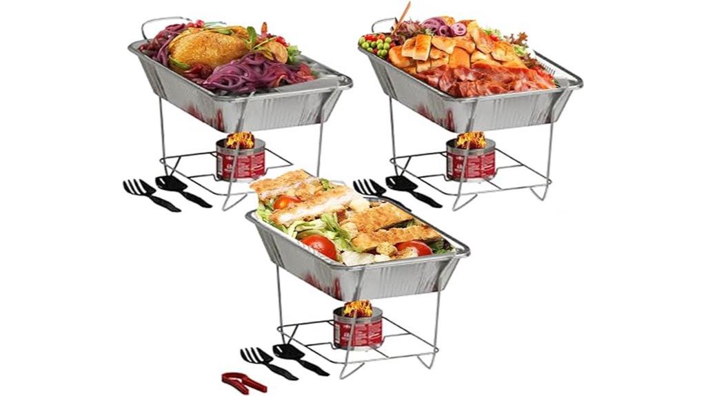 disposable buffet serving set