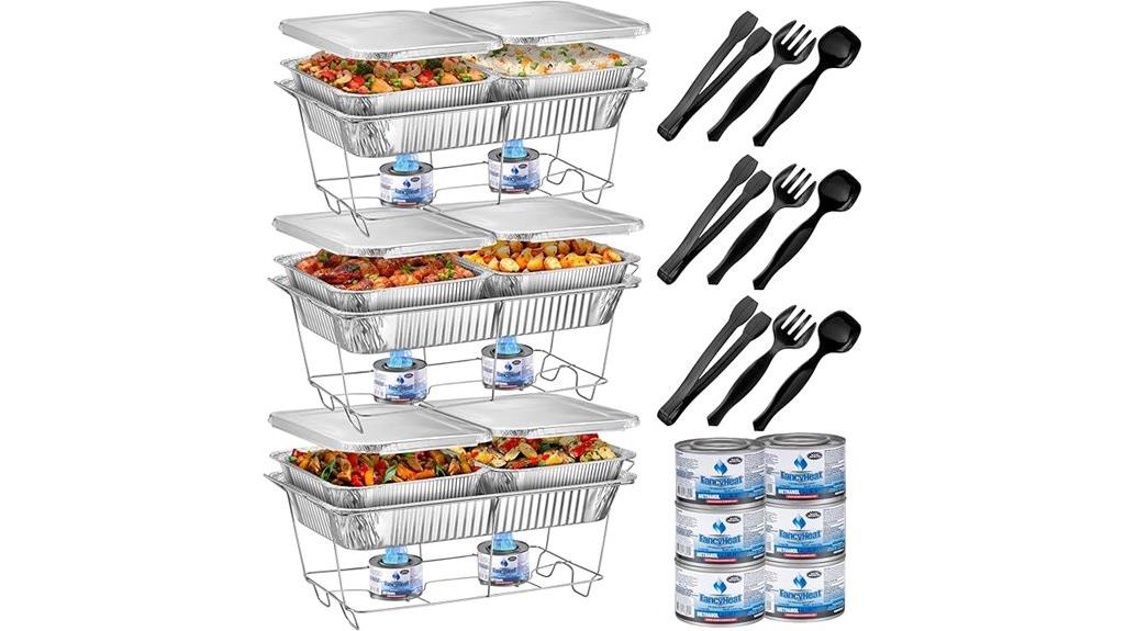 disposable food warmer set