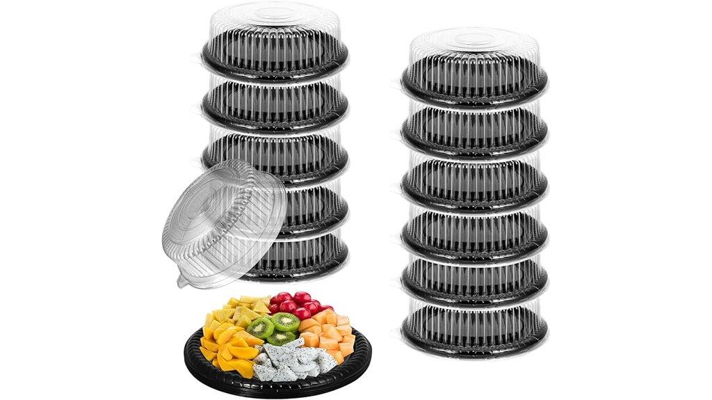 disposable round catering trays