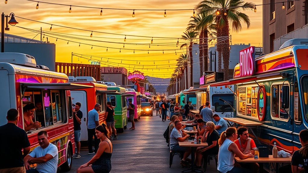 diverse authentic street foods