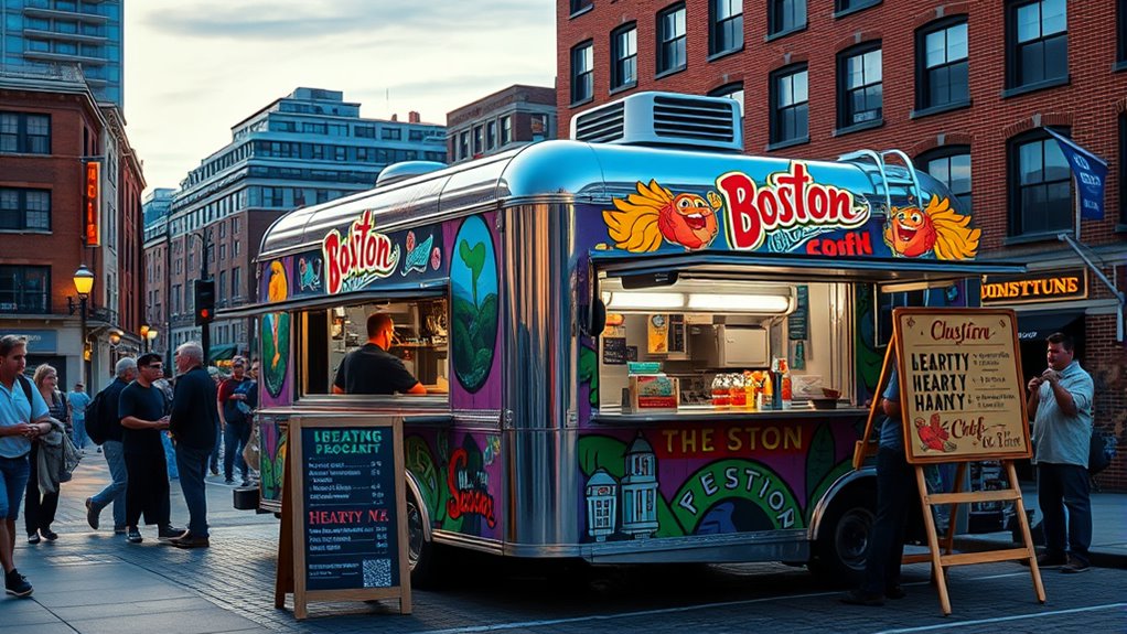 diverse boston street food