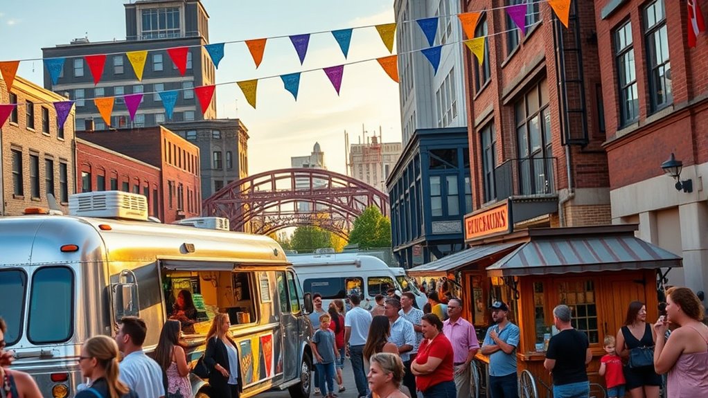 diverse creative food offerings