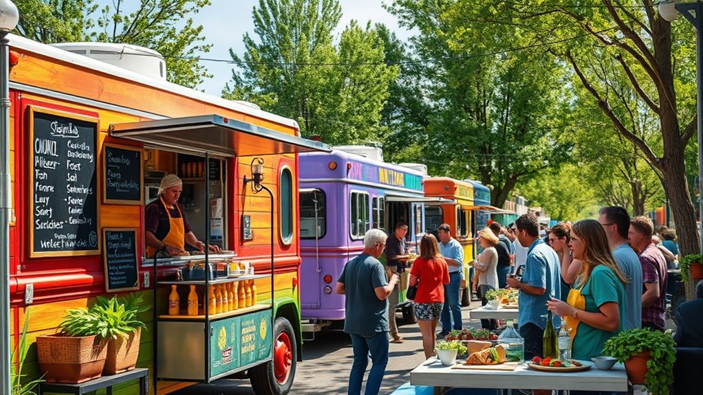 diverse dynamic food truck scene