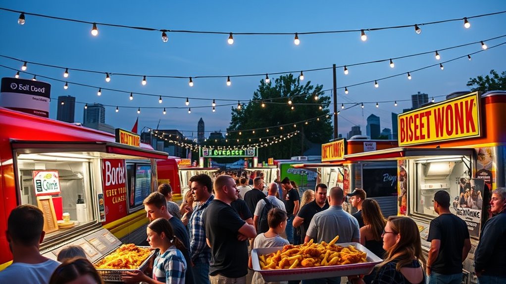 diverse festival food offerings